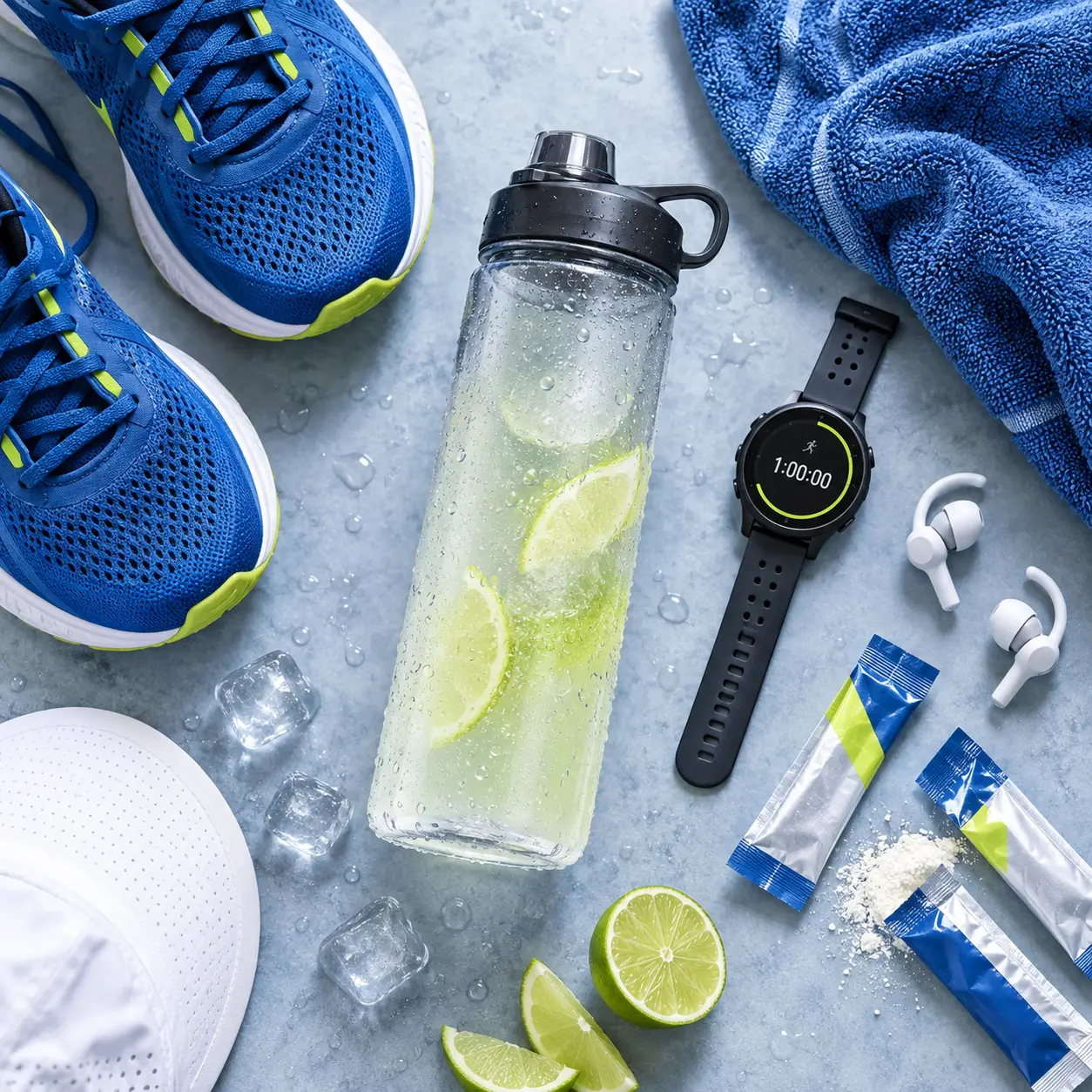 Les électrolytes soutiennent l’hydratation après une heure d’effort