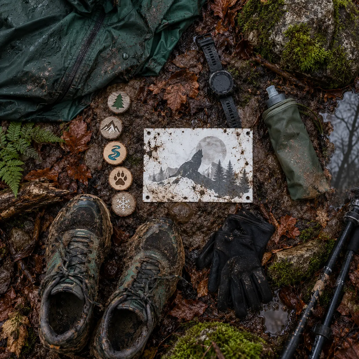 Trail du Loup Blanc : 5 distances, de la boue et la forêt de Guéret en décembre