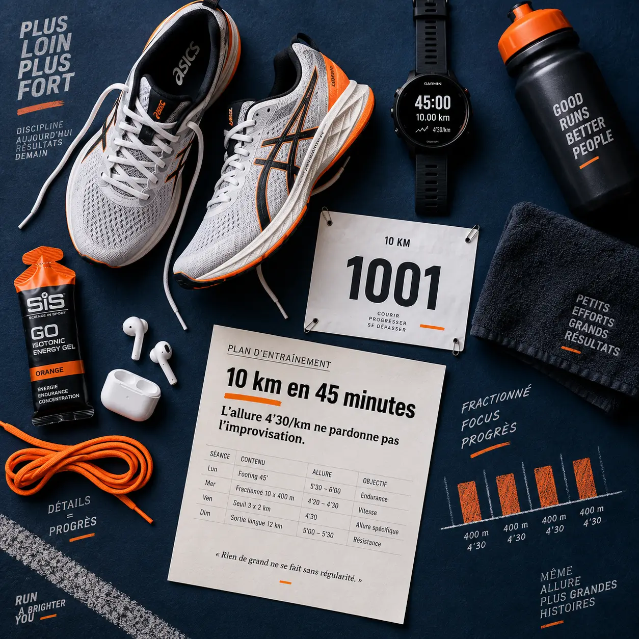 10 km en 45 minutes : l'allure 4'30/km ne pardonne pas l'improvisation