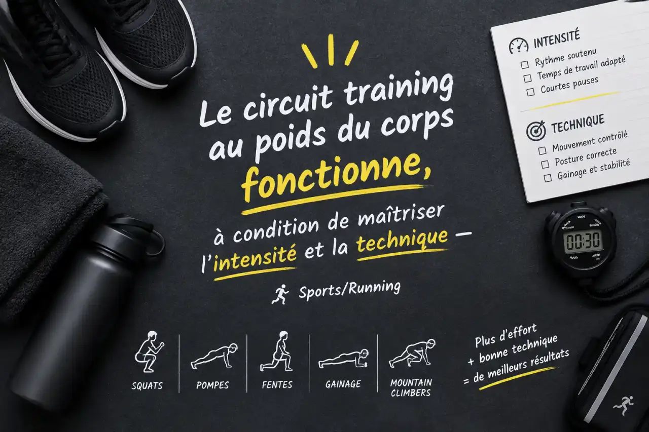 Le circuit training au poids du corps fonctionne, à condition de maîtriser l’intensité et la technique